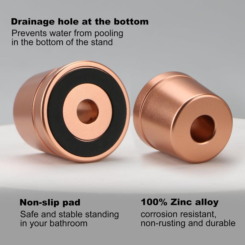 THURLADY Safety Razor Stand, Safety Razor Holder (Rose Gold) - Image 3